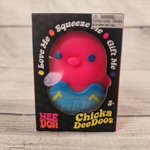NeeDoh Chicka DeeDoos Pink Chick Easter Squeeze Fidget Toy Schylling New